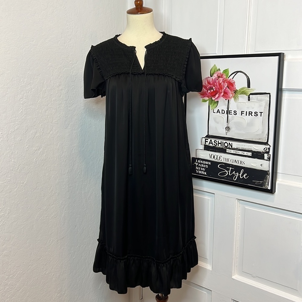 Margaret O’Leary Black Polyester Dress Size S
